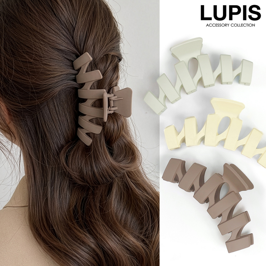LUPIS（ルピス） バンスクリップ ヘアアクセサリー うねうね ギザギザ