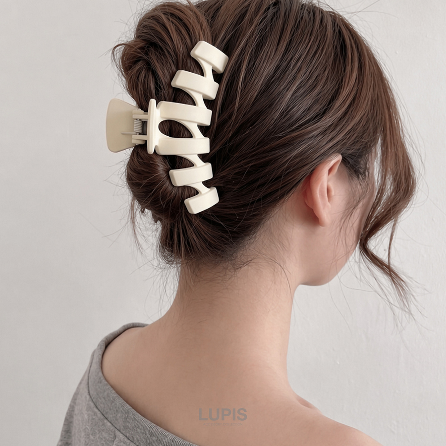 LUPIS（ルピス） バンスクリップ ヘアアクセサリー うねうね ギザギザ