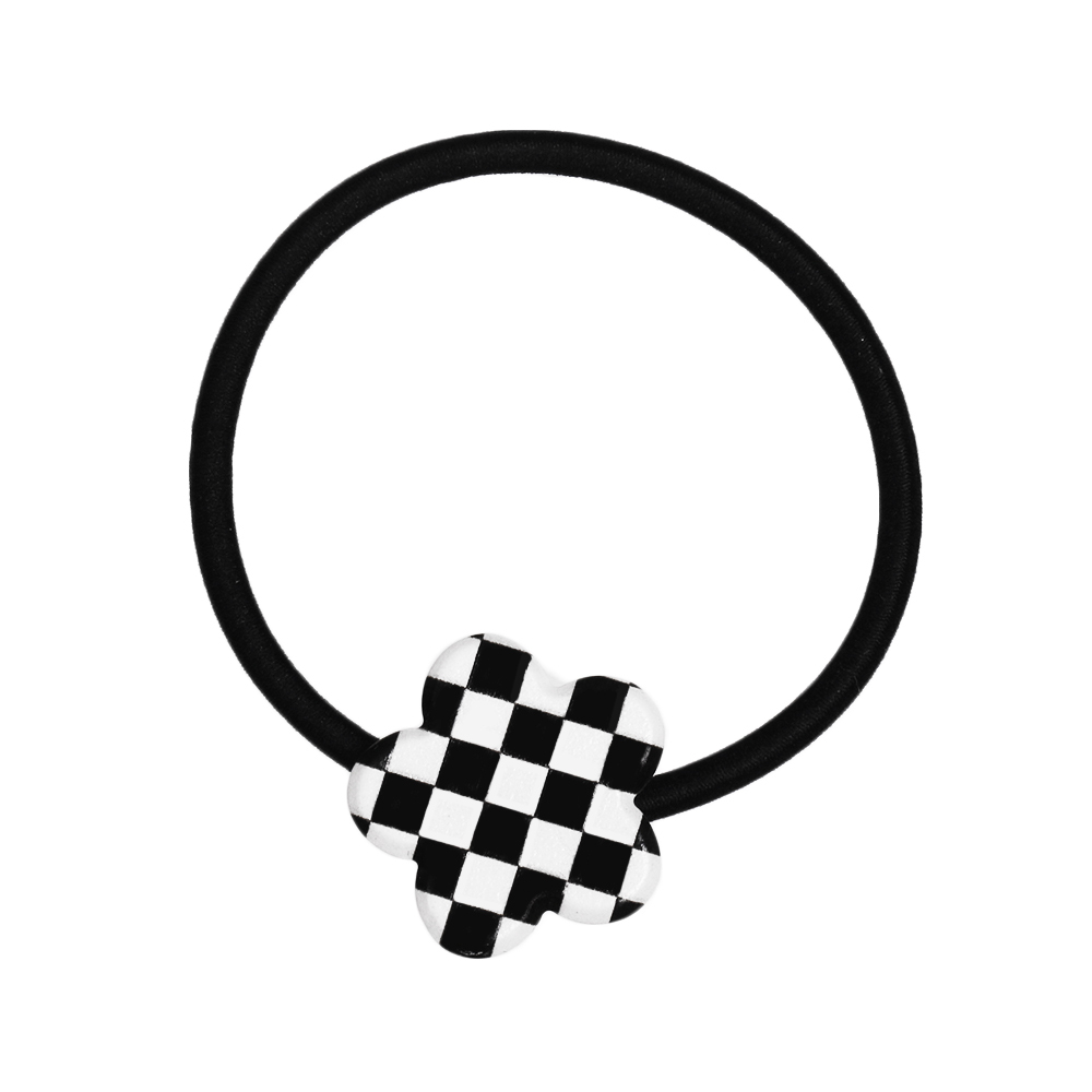 LUPIS ヘアゴム ヘアアクセサリー チェッカー フラッグ