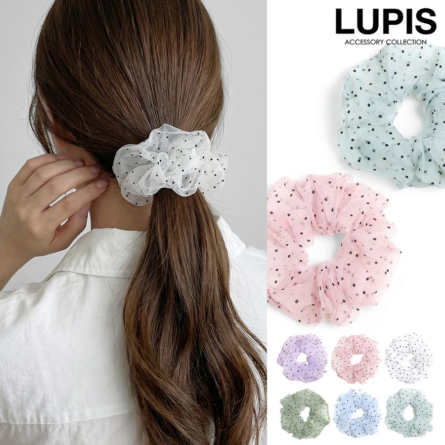 LUPIS（ルピス） シュシュ ヘアゴム ヘアアクセサリー オーガンジー