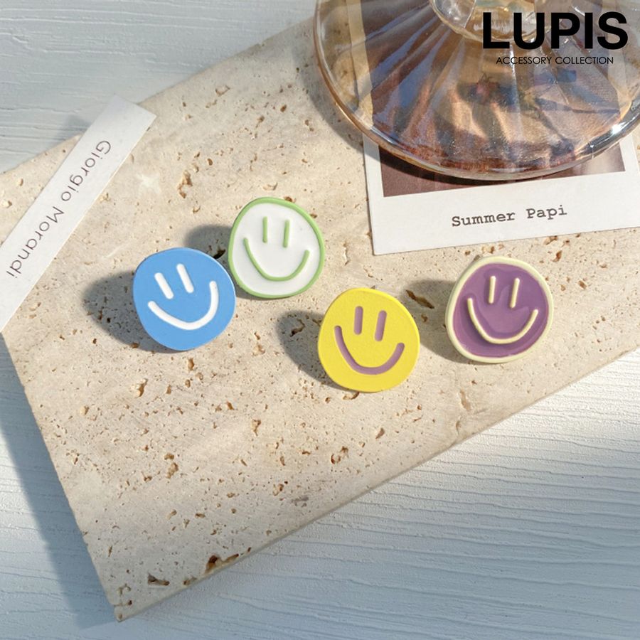 LUPIS（ルピス） ピアス レディース スマイル 手書き かわいい