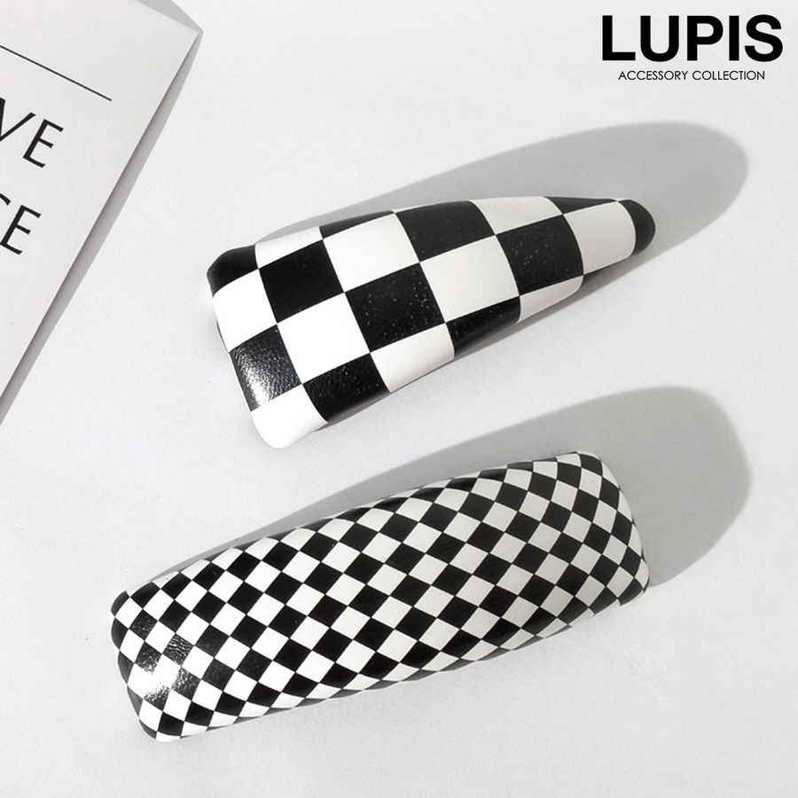 LUPIS（ルピス） ヘアアクセサリー ぱっちん ヘアピン チェッカー