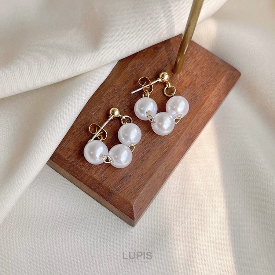 LUPIS（ルピス） ピアス フープピアス パール レディース 上品