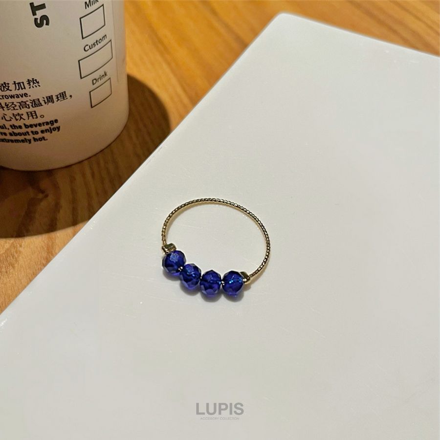 LUPIS（ルピス） 指輪 リング レディース ビーズ ワイヤーリング 華奢