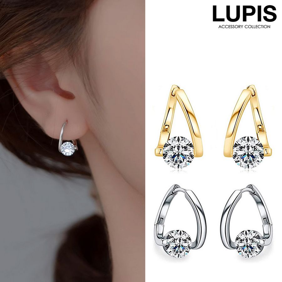 LUPIS ピアス フープピアス ひねり ツイスト キュービック