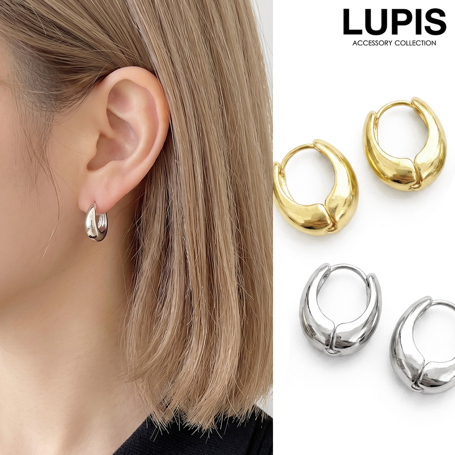 LUPIS（ルピス） ピアス レディース メタル フープピアス シンプル
