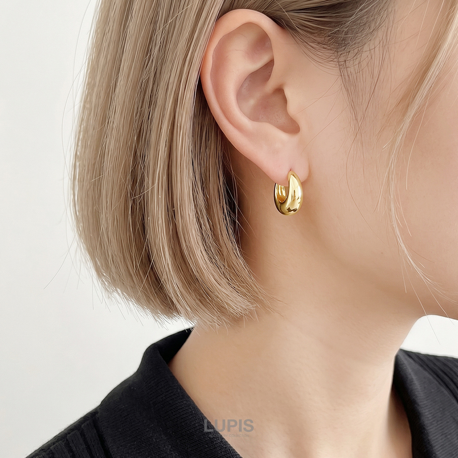 LUPIS（ルピス） ピアス レディース メタル フープピアス シンプル