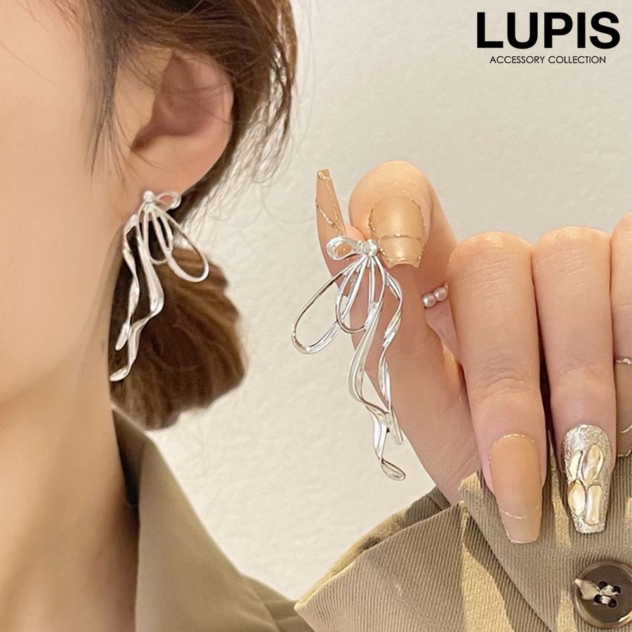 LUPIS（ルピス） ピアス レディース リボン ニュアンス こなれ感 優雅