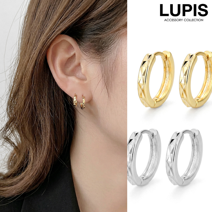 LUPIS（ルピス） ピアス レディース フープピアス メタル シンプル