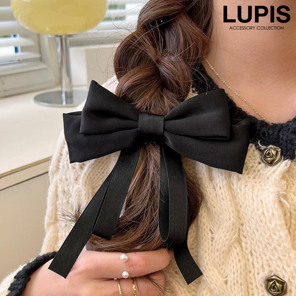 LUPIS（ルピス） ヘアアクセサリー バレッタ リボン ガーリー