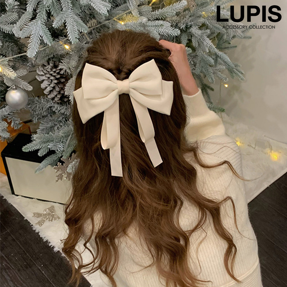 LUPIS（ルピス） ヘアアクセサリー バレッタ リボン ガーリー