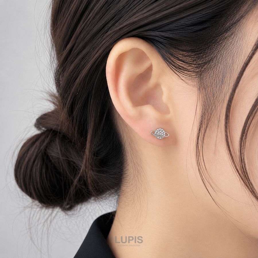 LUPIS（ルピス） ピアス レディース ギャラクシー 惑星 三日月 ムーン