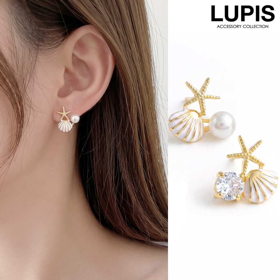 LUPIS（ルピス） ピアス レディース シェル スターフィッシュ パール