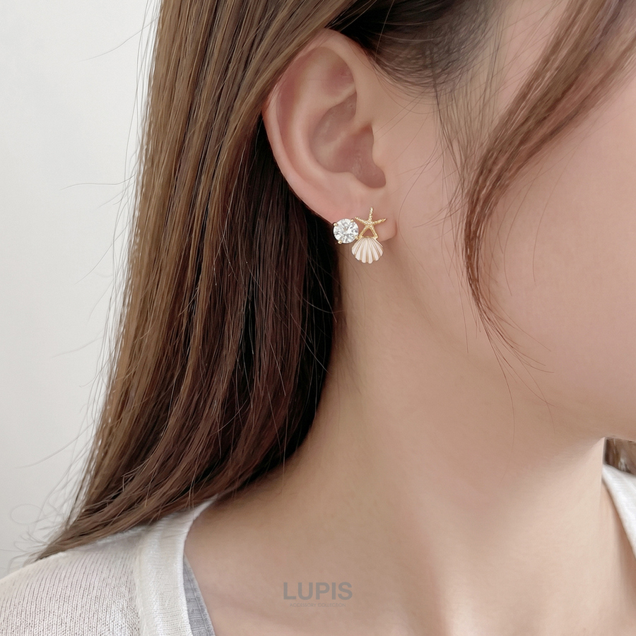 LUPIS（ルピス） ピアス レディース シェル スターフィッシュ パール