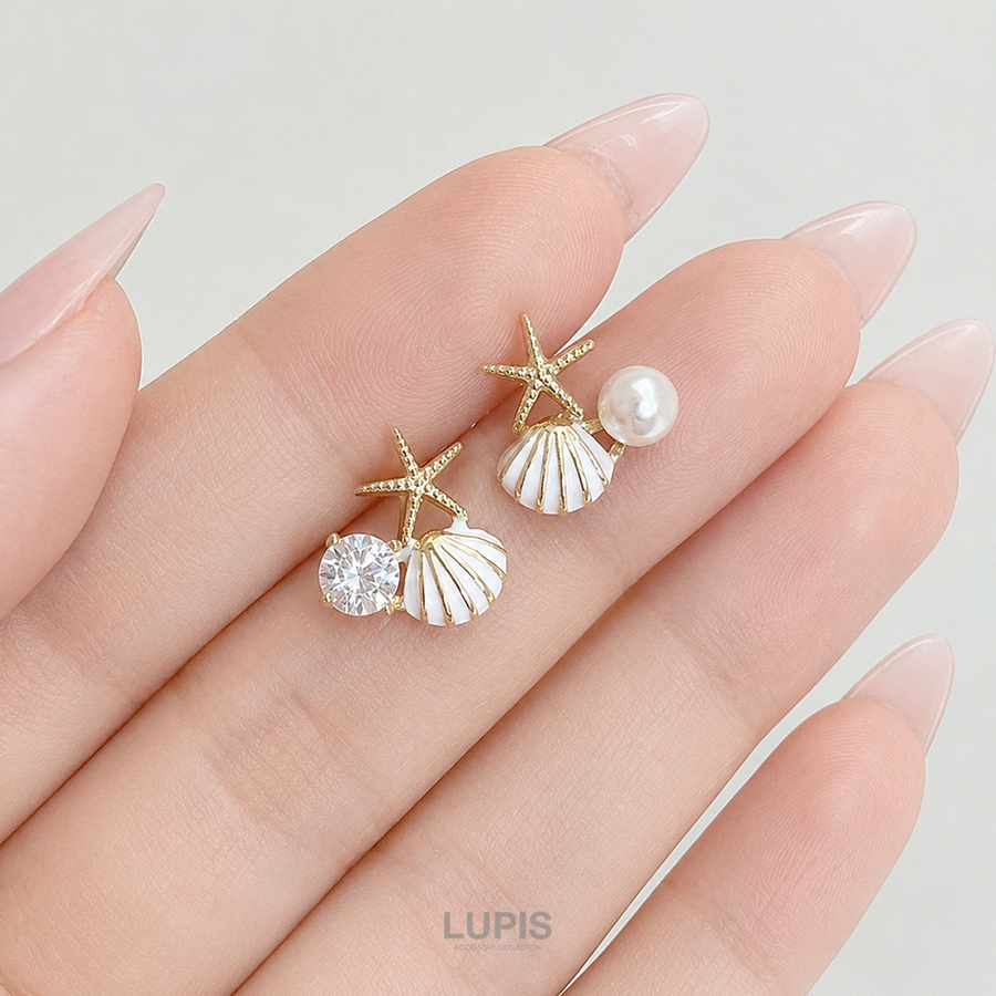 LUPIS（ルピス） ピアス レディース シェル スターフィッシュ パール