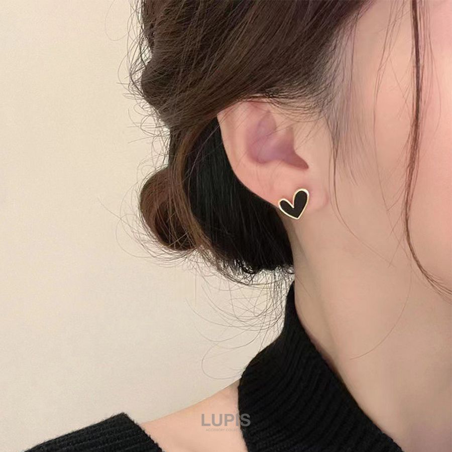 LUPIS（ルピス） ピアス レディース ハート シンプル モノトーン