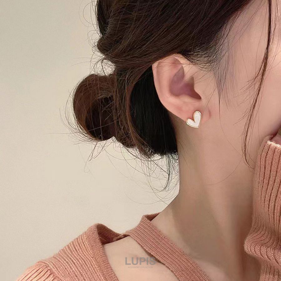 LUPIS（ルピス） ピアス レディース ハート シンプル モノトーン