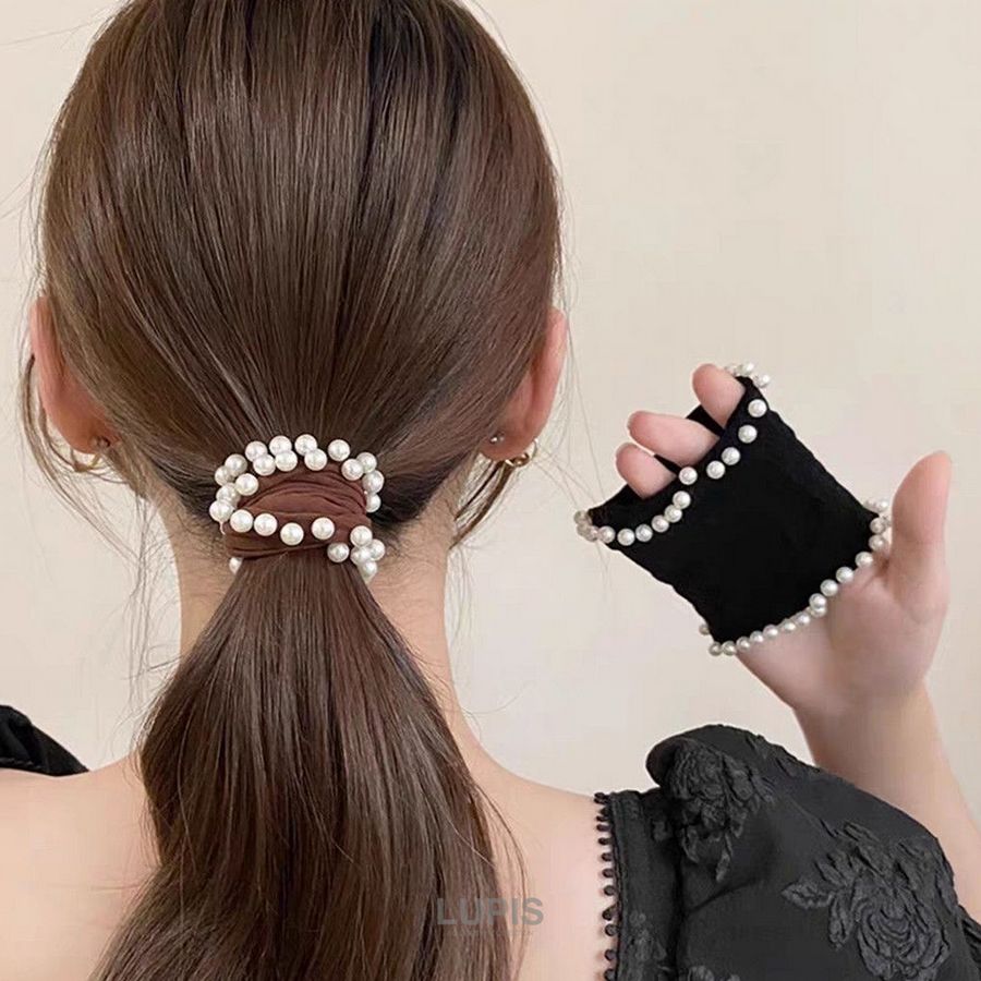 LUPIS（ルピス） ヘアアクセサリー ヘアゴム パール ジャージヘアゴム