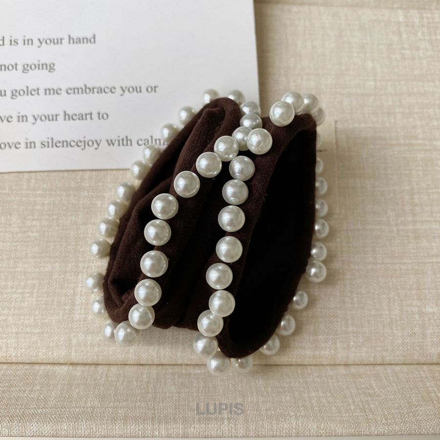 LUPIS（ルピス） ヘアアクセサリー ヘアゴム パール ジャージヘアゴム