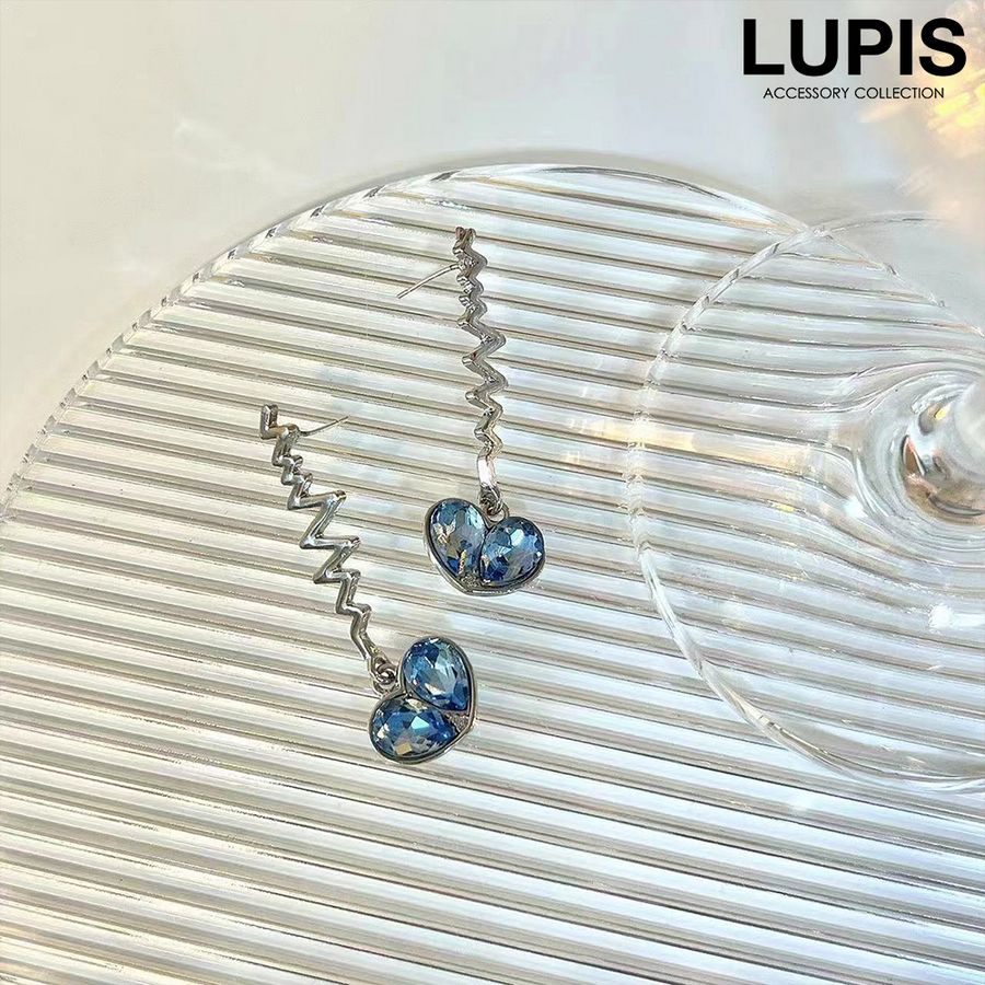 LUPIS（ルピス） ピアス レディース ハート ハートビート 心電図