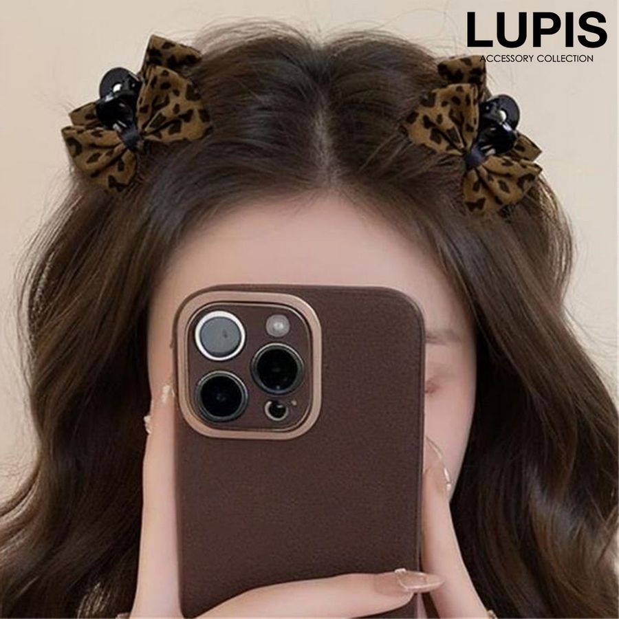 LUPIS（ルピス） ヘアアクセサリー ヘアクリップ リボン レオパード 豹