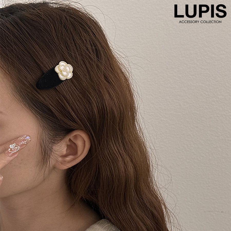 LUPIS（ルピス） ヘアアクセサリー ヘアクリップ フラワー パール