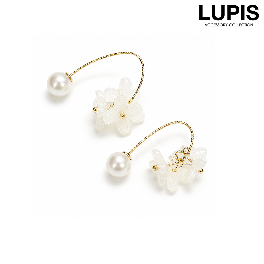 LUPIS（ルピス） ピアス レディース フラワー ブーケ パール かわいい
