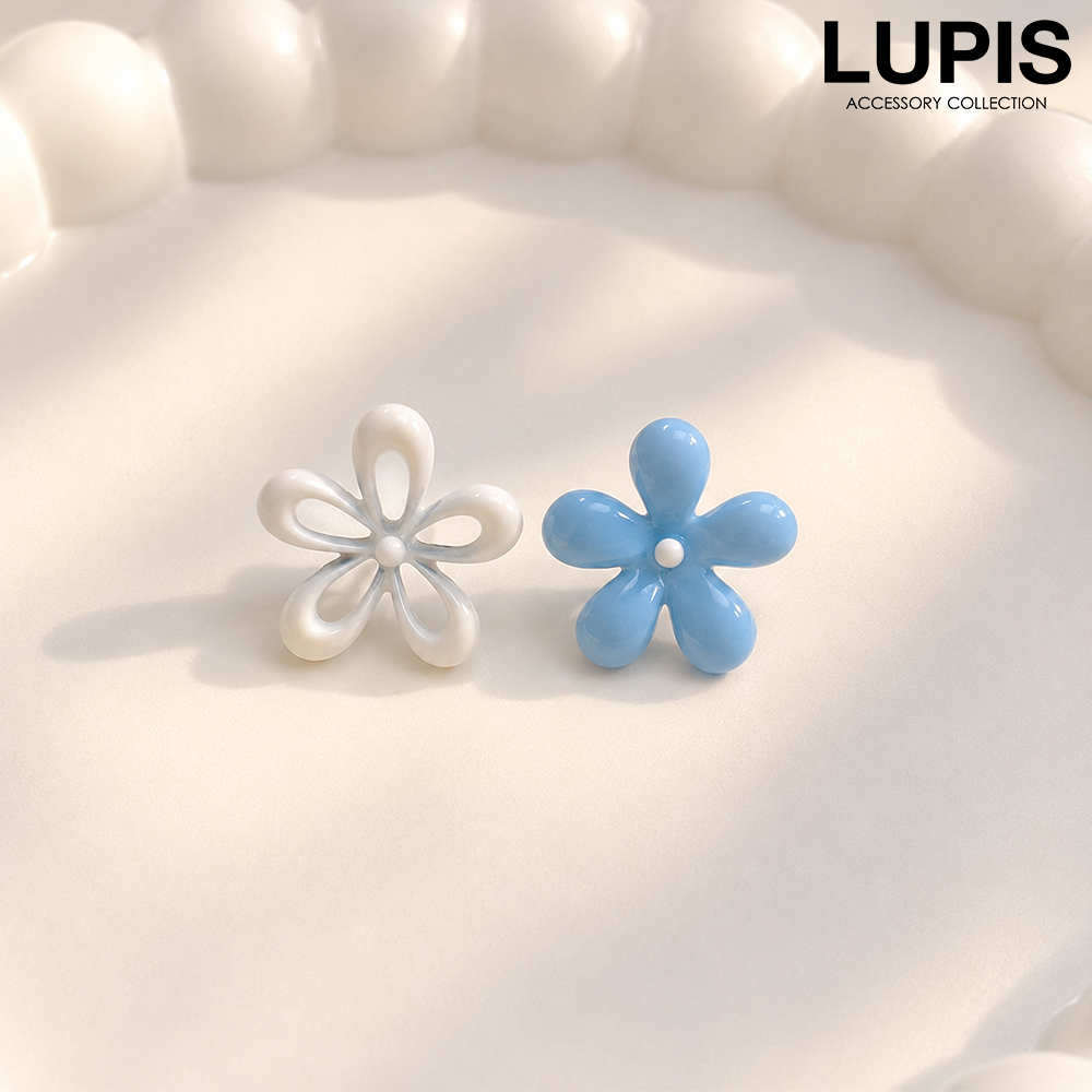 LUPIS（ルピス） ピアス レディース フラワー 花 バイカラー パステル