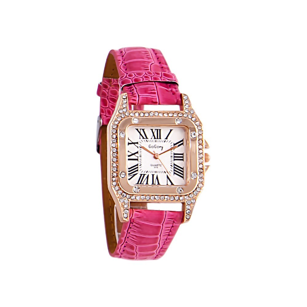 腕時計 レディース 時計 安い ゴールド フェイクレザー クロコ スクエア ピンク かわいい ルピス LUPIS｜lupis｜06