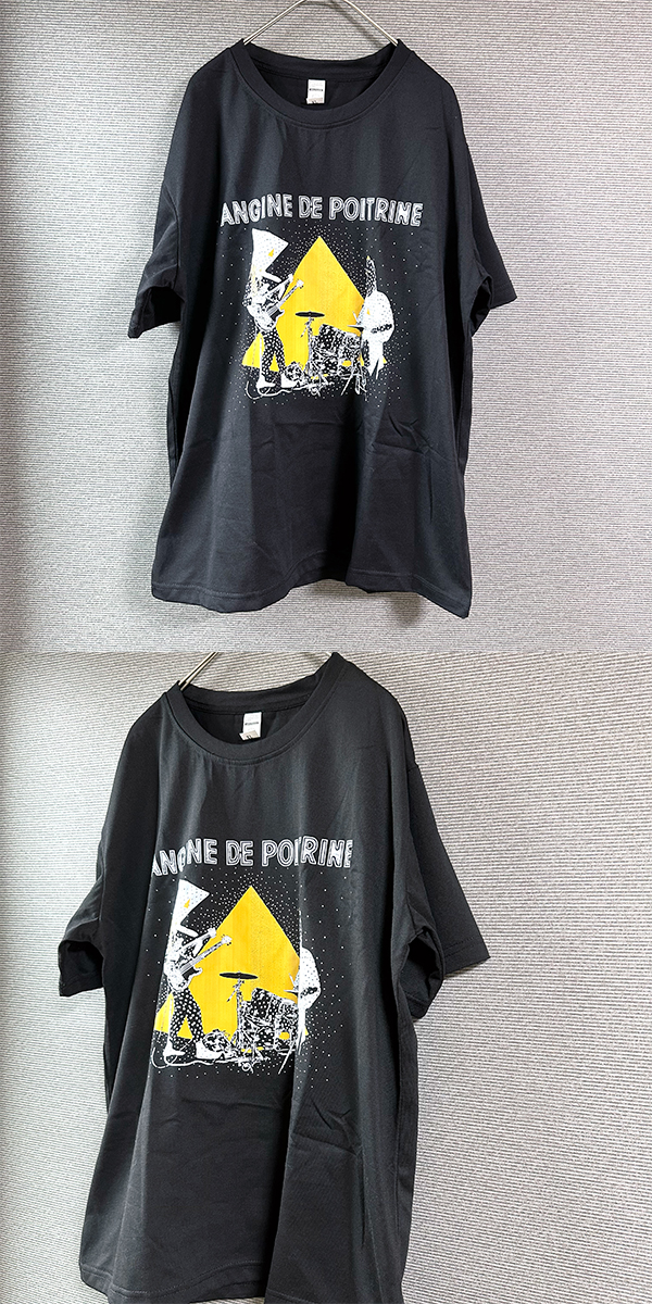アンジーヌ・ド・ポワトリーヌ Tシャツ ブラック Angine de Poitrine