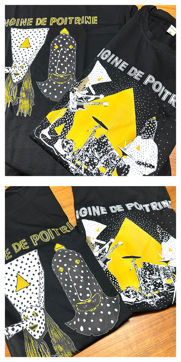 アンジーヌ・ド・ポワトリーヌ Tシャツ ブラック Angine de Poitrine