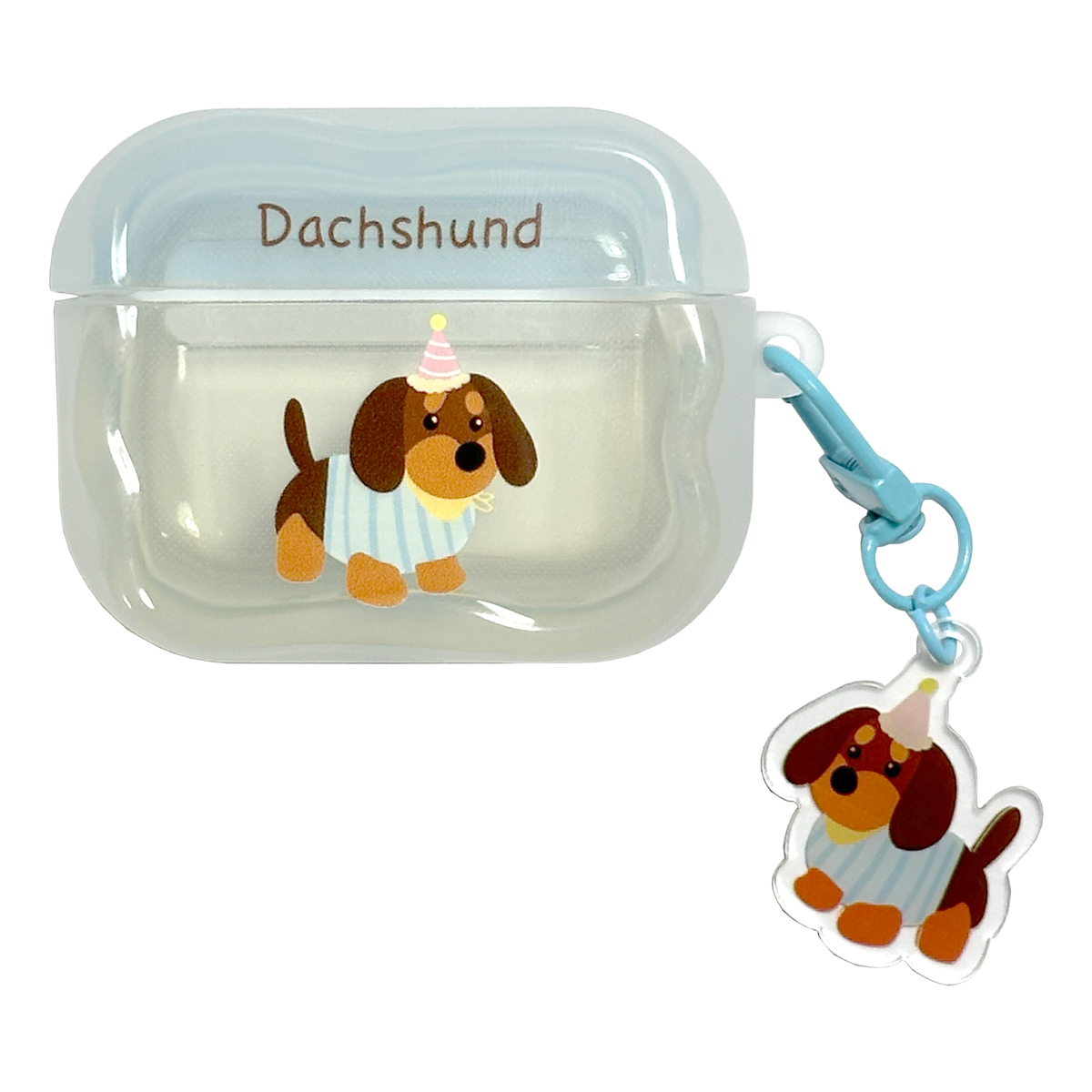 アニマル AirPods Pro 第3世代 ケース チャーム付き クリア素材 動物