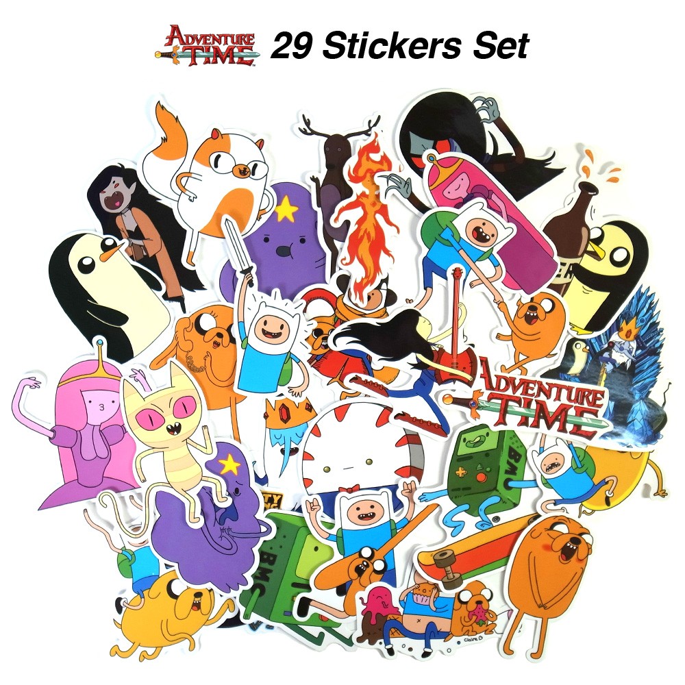 Sale アドベンチャータイム ステッカー 29枚セット 防水 シール Adventure Time アニメ キャラクター Ad Stickerset 01 Lupo 通販 Yahoo ショッピング