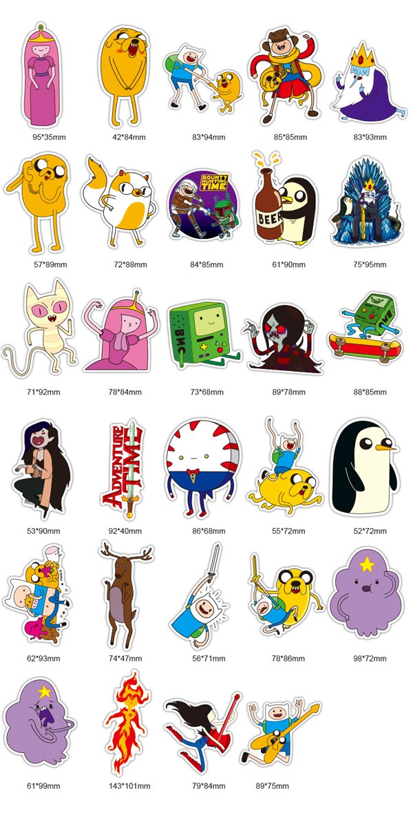 Sale アドベンチャータイム ステッカー 29枚セット 防水 シール Adventure Time アニメ キャラクター Ad Stickerset 01 Lupo 通販 Yahoo ショッピング