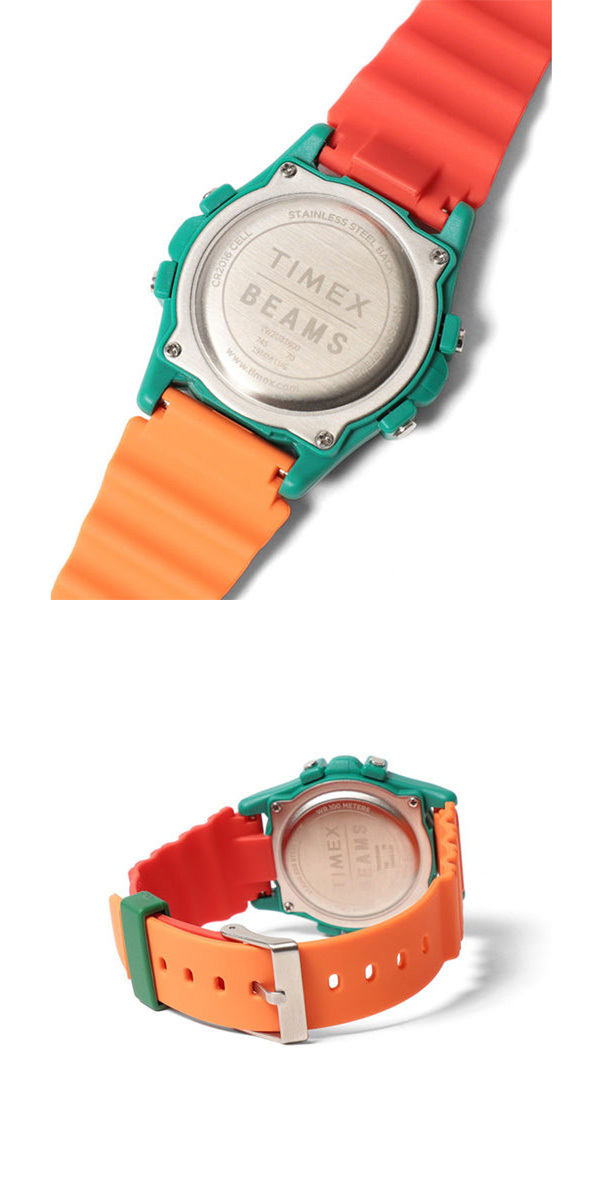 TIMEX × BEAMS 別注 デジタル 腕時計 アトランティス100 クレイジーカラー タイメックス × ビームス ユニセックス
