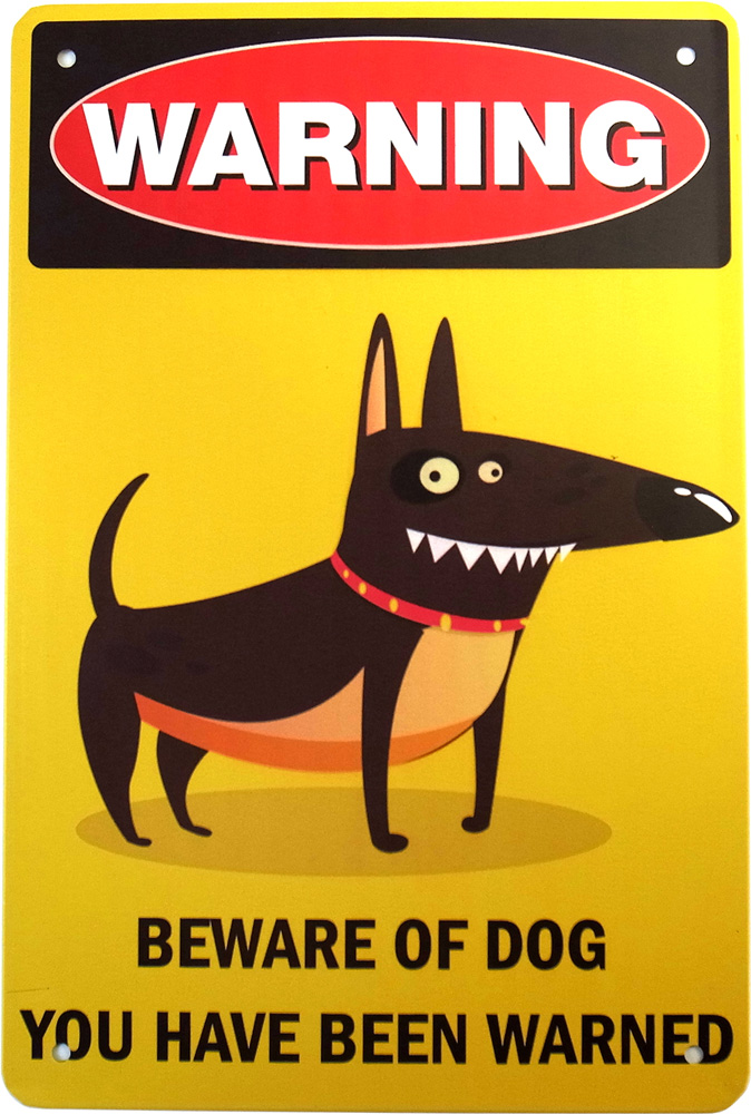 犬に注意 ブリキ看板  20cm×30cm アメリカ USA 番犬注意 猛犬注意 ペット持ち込み禁止 警告 サインボード｜lupo｜06