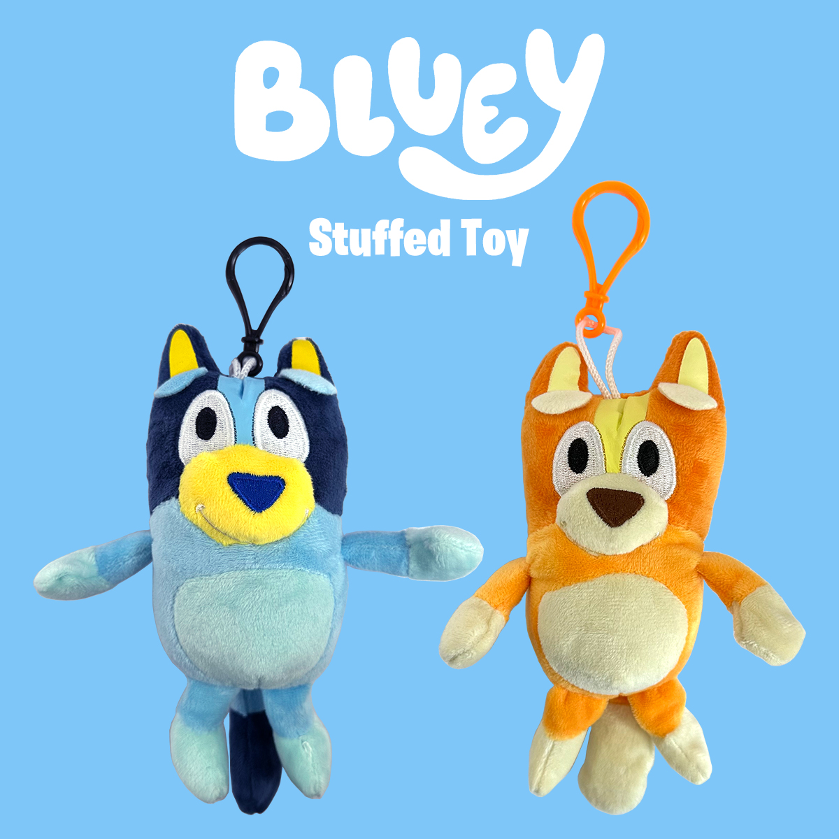 ブルーイ ぬいぐるみ キーホルダー Bluey 18cm 人形 マスコット キャラクター アニメ 犬 いぬ イヌ 動物 かわいい おもちゃ