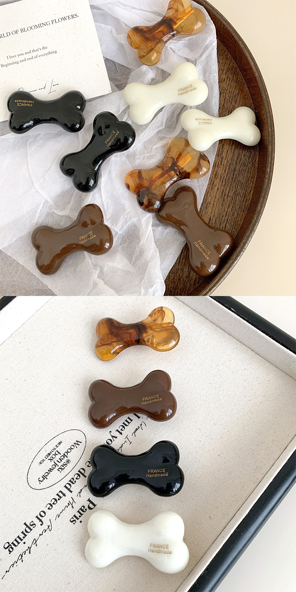 SALE 骨デザイン ヘアピン 2個セット 全4色 ヘアクリップ 髪留め ヘア