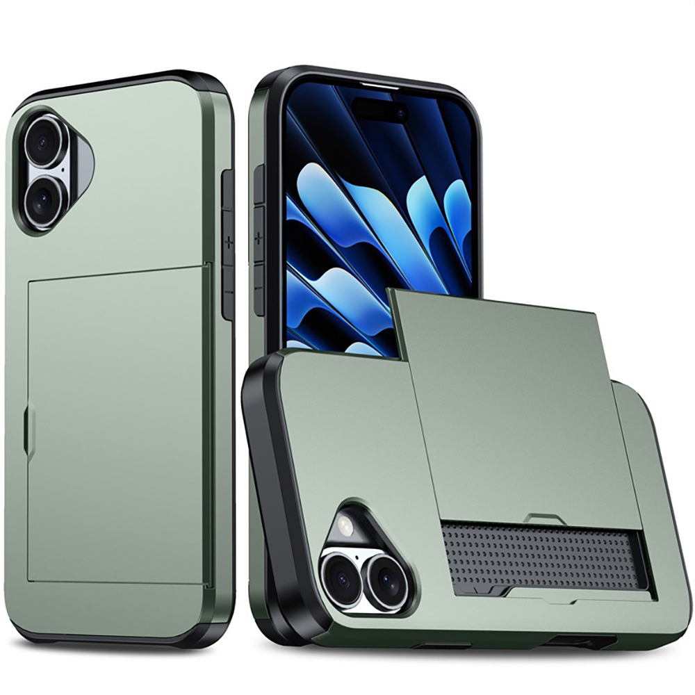 カードホルダー付き iPhone17 Air 16 15 14 13 12 ケース Pro mini