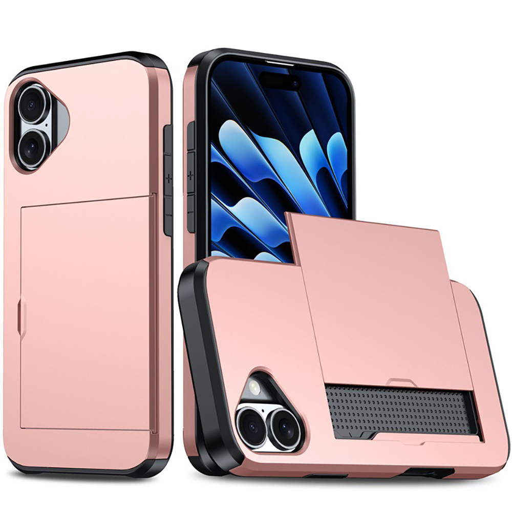 小馬チャーム付き カード収納 iPhoneケース 15/16/17対応 じゃばら式 カード収納 リング 付き iPhone16 iPhone15 ケース 17e