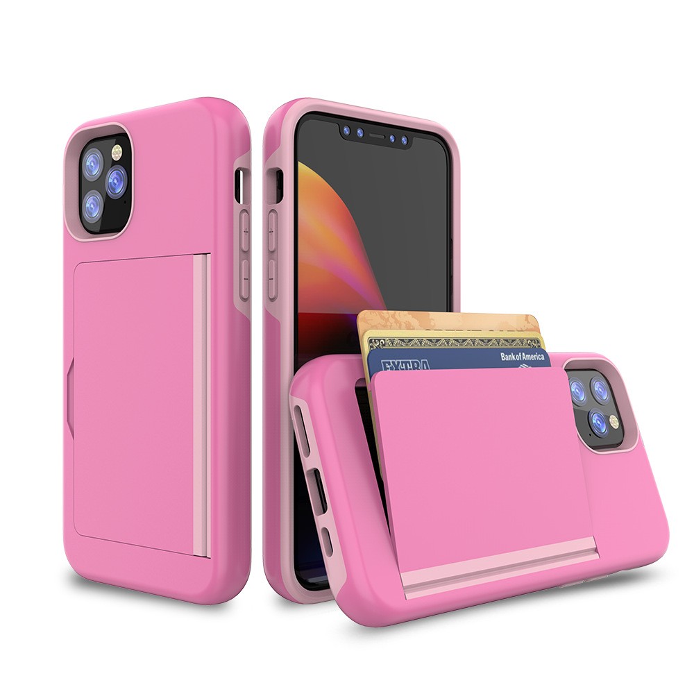 カードホルダー付き iPhone11 ケース 全6色 液晶フィルム付き アイフォンケース カバー カ...