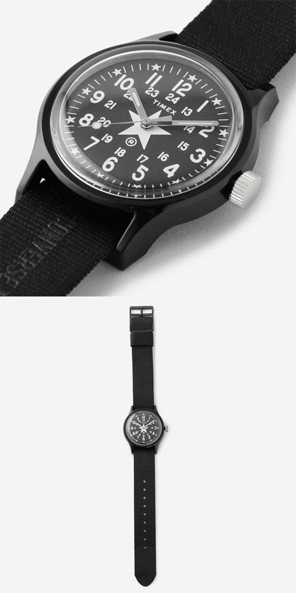 TIMEX × CONVERSE TOKYO 周年別注 腕時計 キャンパー オールブラック 
