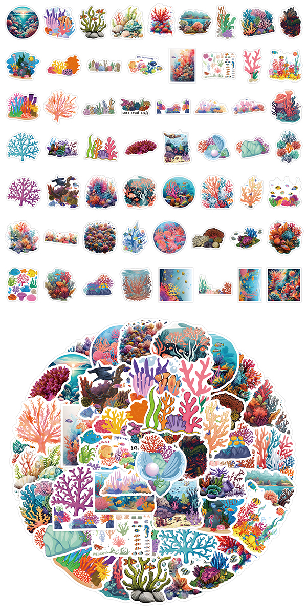  サンゴ ステッカー2