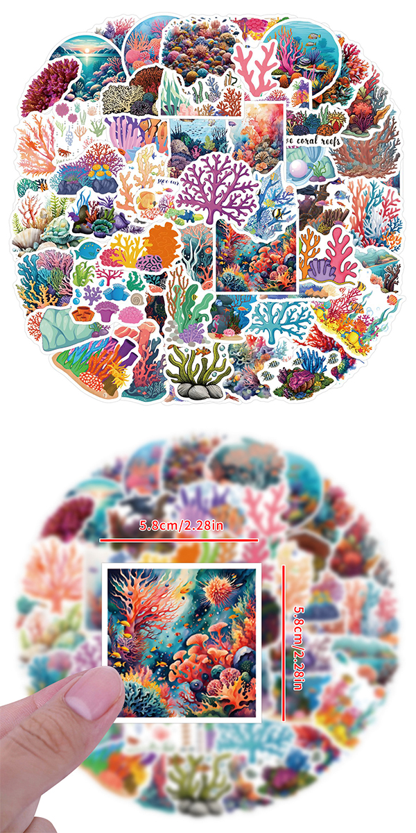  サンゴ ステッカー3