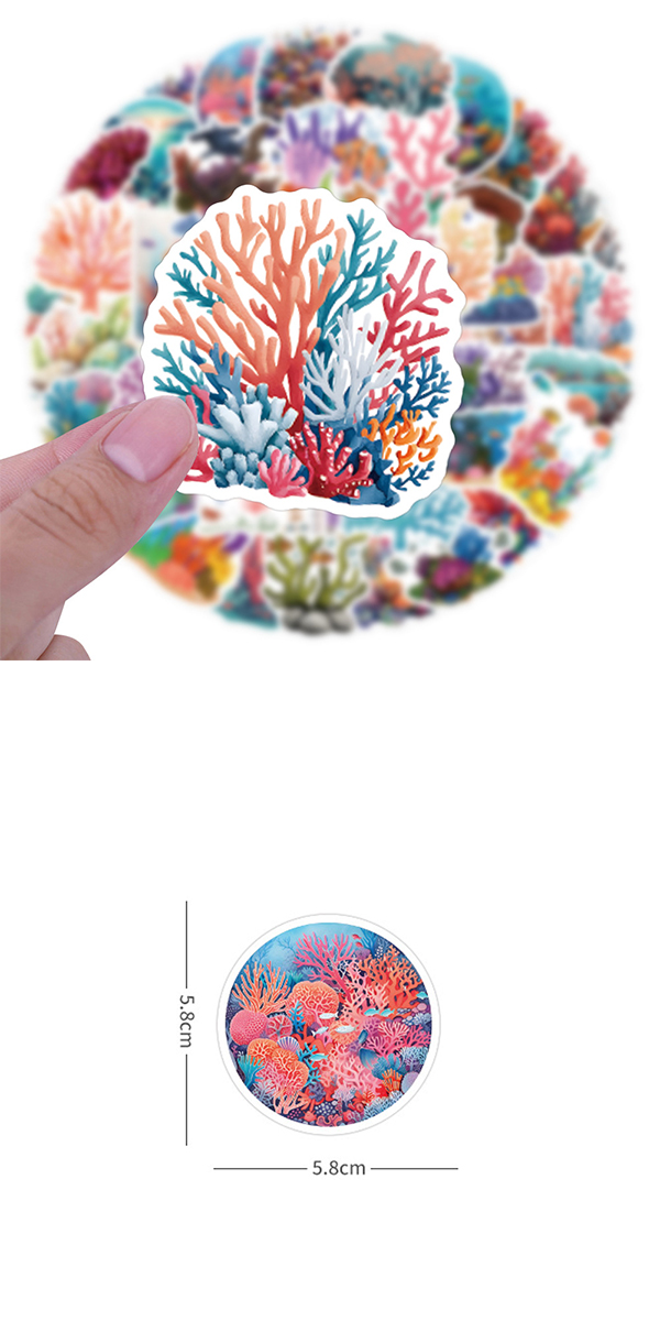  サンゴ ステッカー4