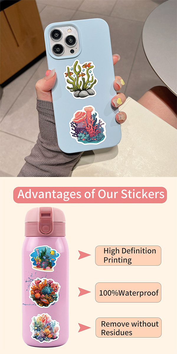  サンゴ ステッカー5