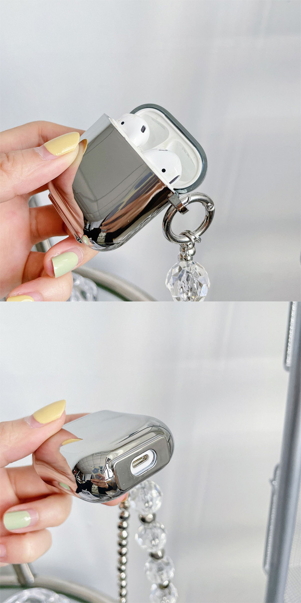 SALE クリスタルチェーン AirPods Pro ケース ショルダー