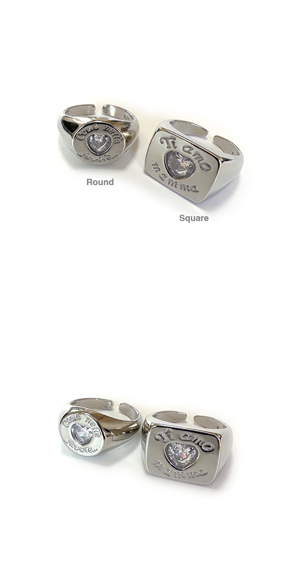 クリスタル ラインストーン シルバー リング 指輪 Silver925 純銀