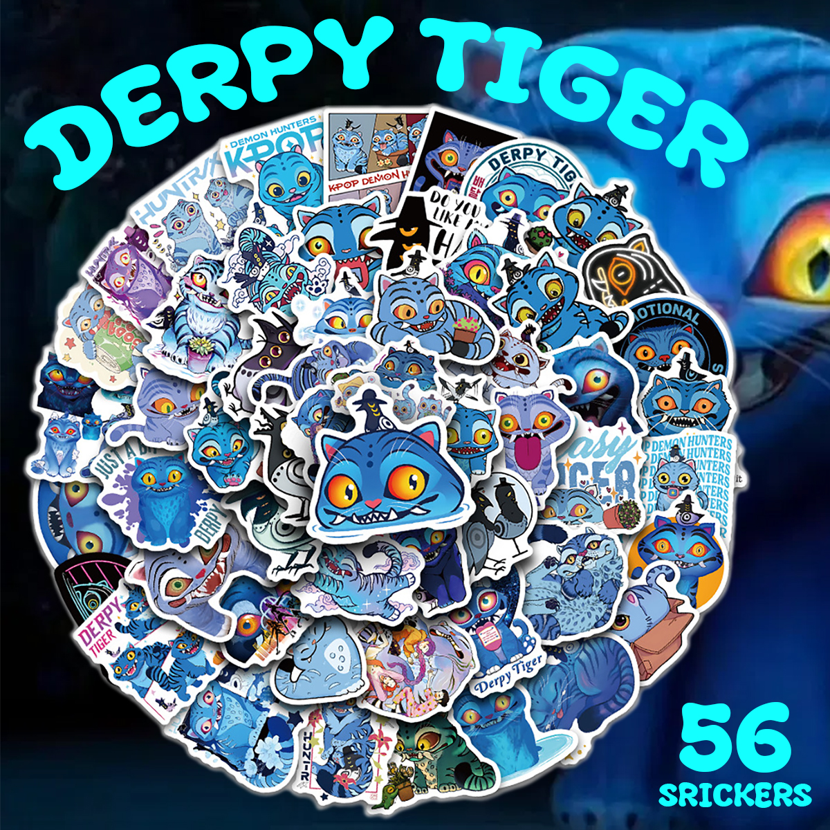 ダーピータイガー ステッカー1