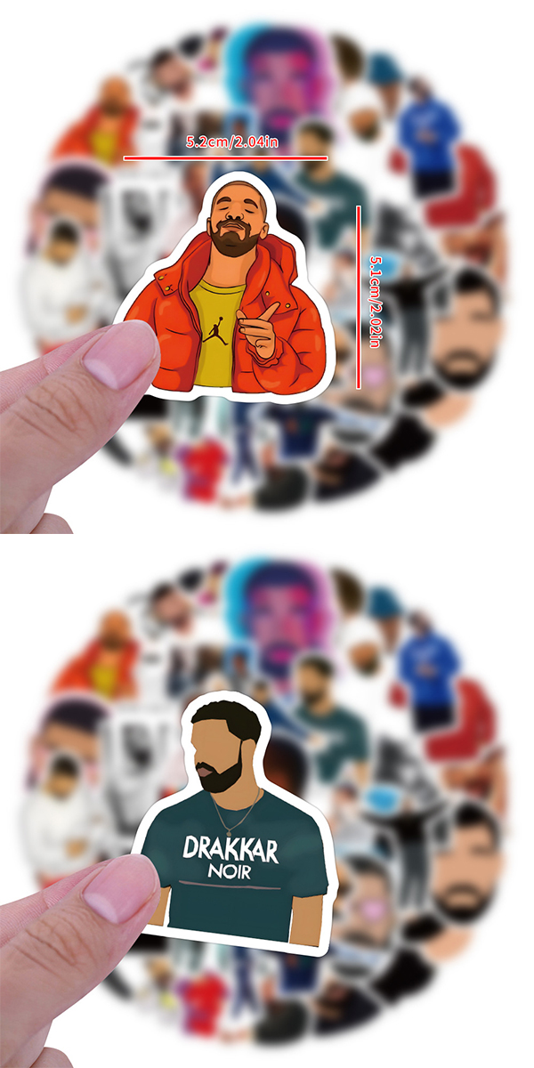 DRAKE ドレイク ステッカー 60枚セット PVC 防水 シール ラッパー